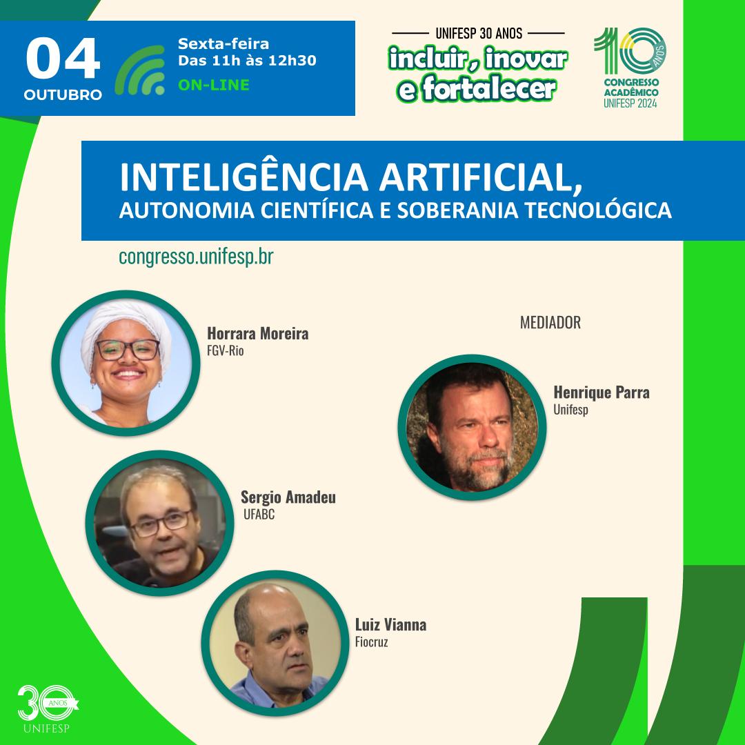 [seminário] Inteligência Artificial, Autonomia Científica e Soberania Tecnológica