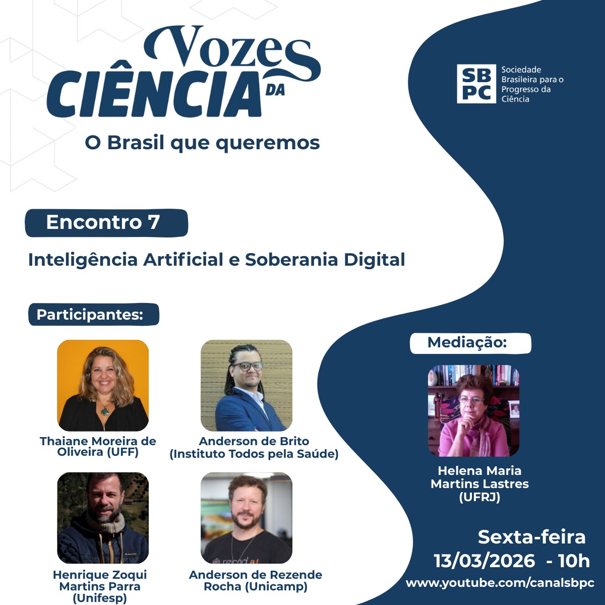 [seminário] Vozes da Ciência – SBPC: Inteligência Artificial e Soberania Digital